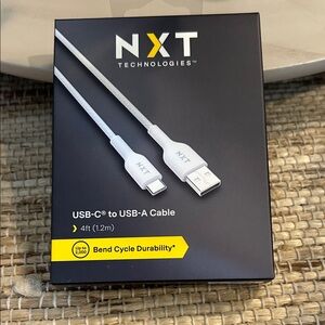 USB-C to USB-A Cable - White (4 ft)